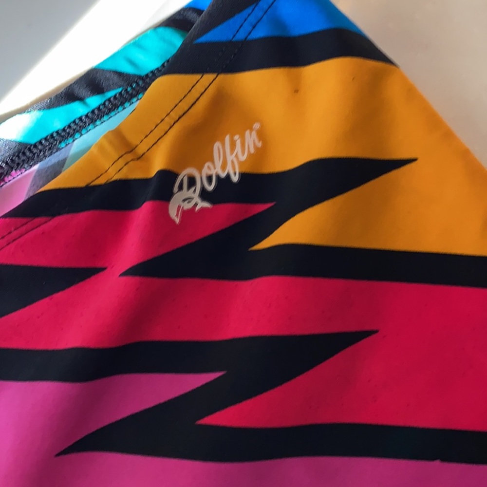 Dolfin Multicolor Electric Shorts Biker Lightning… - image 2